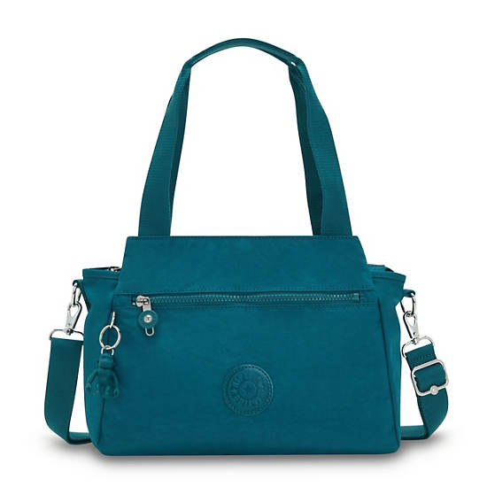 Kipling Elysia Skuldertasker Turkis | DK 1409LI